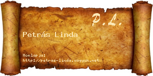 Petrás Linda névjegykártya